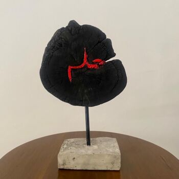 Scultura intitolato "Sculpture - Hulm -…" da Othmane Tagmouti (TAG), Opera d'arte originale, Legno