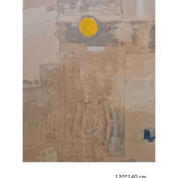 Malerei mit dem Titel "Pieces rapportés 1" von Othmane Tagmouti (TAG), Original-Kunstwerk, Acryl Auf Keilrahmen aus Holz mon…