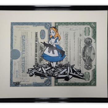 Pintura intitulada "Alice in Wonderland" por Otist, Obras de arte originais, Acrílico
