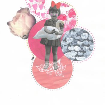 Collages intitolato "Hugs, Collage Analo…" da Ottavia Marchiori, Opera d'arte originale, Collages