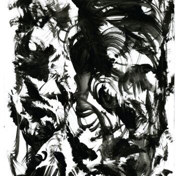 Malerei mit dem Titel "The Weedizz on his…" von Otto Frühwach, Original-Kunstwerk, Digitaldruck Auf Keilrahmen aus Holz mont…