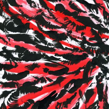 "Red & Black Edition…" başlıklı Tablo Otto Frühwach tarafından, Orijinal sanat, Mürekkep