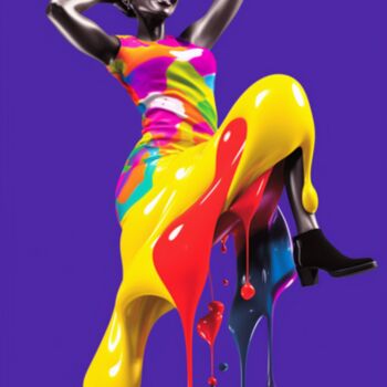 "Woman of Colours  *…" başlıklı Dijital Sanat Otto Frühwach tarafından, Orijinal sanat, Dijital Kolaj Diğer sert panel üzeri…