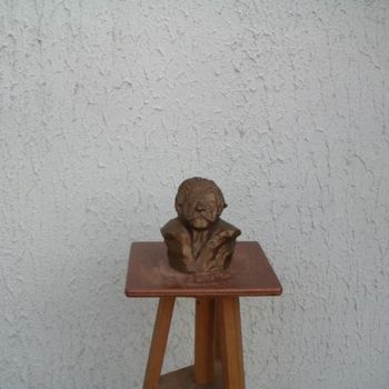 Sculpture titled "Albert Schweitzer" by Ours Gris, Original Artwork