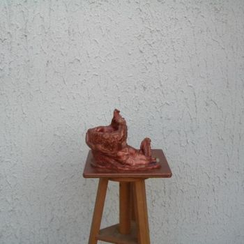 Sculpture titled "L'amérindien" by Ours Gris, Original Artwork
