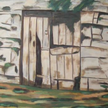 Painting titled "Porte" by Marblez, Original Artwork