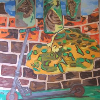 Peinture intitulée "Le Mur" par Marblez, Œuvre d'art originale