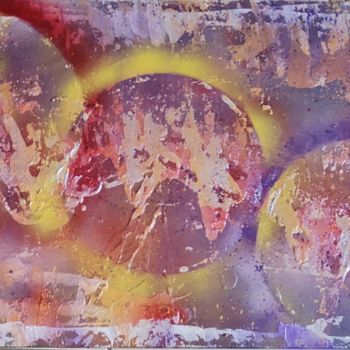 Painting titled "Univers" by Robert Ouvrard, Original Artwork, Acrylic