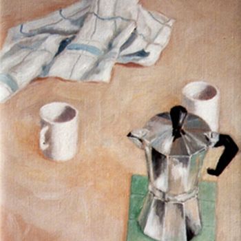Pintura titulada "Italian Coffee" por Bradley Owen, Obra de arte original