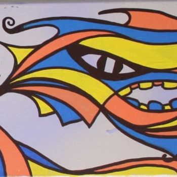 Painting titled "Carnouille" by Alexis Ox6mor, Original Artwork, Acrylic
