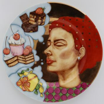 Skulptur mit dem Titel "Diets "Moskvichka"" von Oxana Kondratenko, Original-Kunstwerk, Keramik