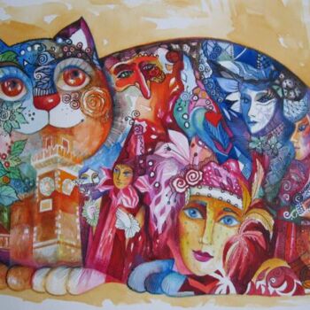 Peinture intitulée "Série *Venise*2" par Oxana Zaika, Œuvre d'art originale