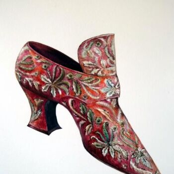 Painting titled "*Soulier de femme t…" by Oxana Zaika, Original Artwork, Oil