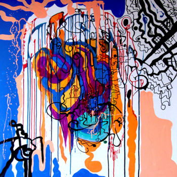 "Expressive abstract…" başlıklı Tablo Oxana Kolyagina tarafından, Orijinal sanat, Akrilik