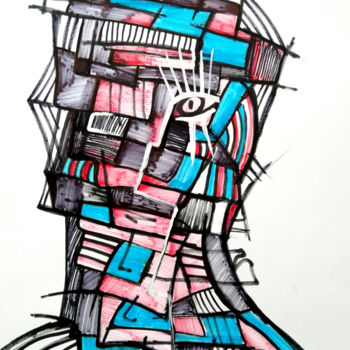 图画 标题为“graphics on paper,…” 由Oxana Kolyagina, 原创艺术品, 标记