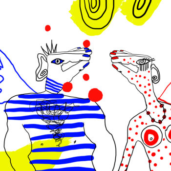 Dibujo titulada "the arms of love" por Oxana Kolyagina, Obra de arte original, Fotografía digital