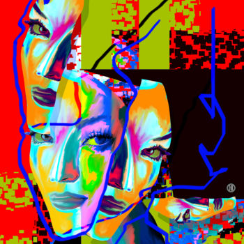 Digitale Kunst mit dem Titel "digital painting, m…" von Oxana Kolyagina, Original-Kunstwerk, Digitale Malerei
