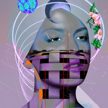 Digitale Kunst getiteld "Collage №4" door Oxana Kolyagina, Origineel Kunstwerk, Digitaal Schilderwerk