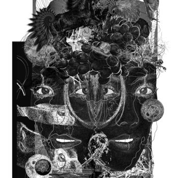 Grafika cyfrowa / sztuka generowana cyfrowo zatytułowany „Fantastic collage” autorstwa Oxana Kolyagina, Oryginalna praca, Ma…
