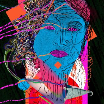 Digitale Kunst getiteld "Collages, stylizati…" door Oxana Kolyagina, Origineel Kunstwerk, Digitaal Schilderwerk
