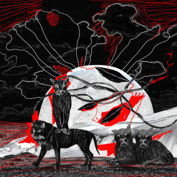 「black element」というタイトルのデジタルアーツ Oxana Kolyaginaによって, オリジナルのアートワーク, デジタル絵画