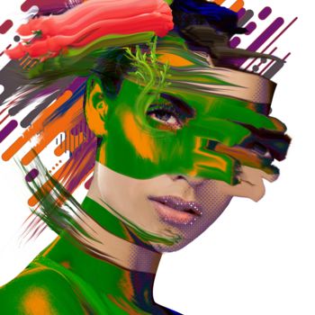 Digitale Kunst mit dem Titel "№8" von Oxana Kolyagina, Original-Kunstwerk, Digitale Malerei