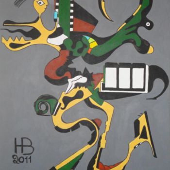 Painting titled "danseur.jpg" by Harry Baudelot, Original Artwork, Other