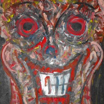 Pintura titulada "le-clown.jpg" por Harry Baudelot, Obra de arte original