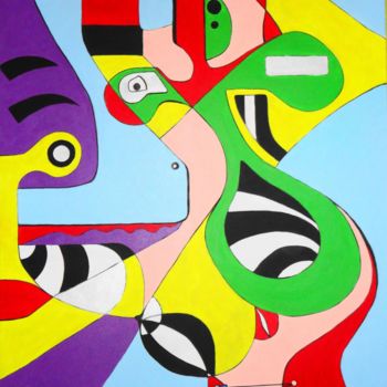 Peinture intitulée "abstract-plans.jpg" par Harry Baudelot, Œuvre d'art originale