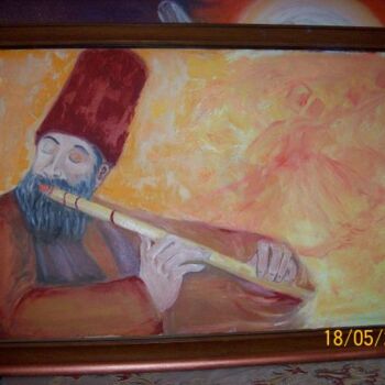 Painting titled "neyzen" by Oya Karakız, Original Artwork
