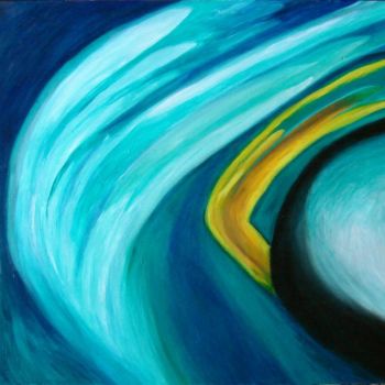 Картина под названием "Ветер" - Озёркина, Подлинное произведение искусства, Масло