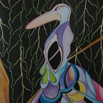 Картина под названием "куруш" - Озёркина, Подлинное произведение искусства, Масло