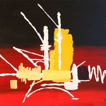 Painting titled "13-plateforme-petro…" by Pat Berard, Original Artwork, Acrylic