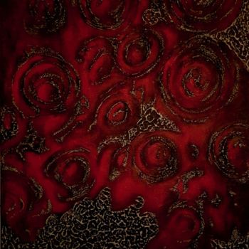 Malerei mit dem Titel "Rouge Passion" von Cya, Original-Kunstwerk