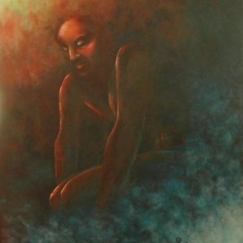 Painting titled "Le Repos" by Cya, Original Artwork, Oil