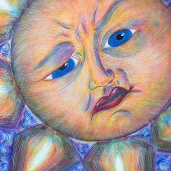 Painting titled "Cynical Sun" by P.K. Brasby, Original Artwork