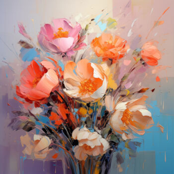 Цифровое искусство под названием "Flowers14" - P. Lee, Подлинное произведение искусства, Цифровая живопись