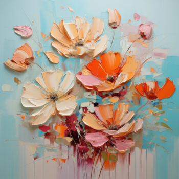 Цифровое искусство под названием "Flowers18" - P. Lee, Подлинное произведение искусства, Цифровая живопись
