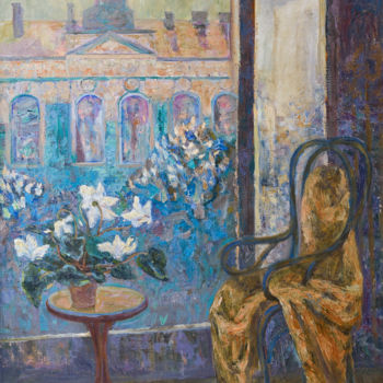 Картина под названием "Весна на Михайловск…" - Paula Lytovchenko, Подлинное произведение искусства, Масло