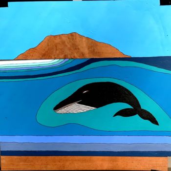 Painting titled "studio-balena" by Patrizia Magnifico, Original Artwork, Acrylic