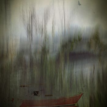 Digital Arts titled "boat on water - abs…" by Padmanabha Joshi, Original Artwork, 2D Digital Work
