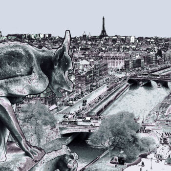 Photographie intitulée "Eiffel Tower, Seine…" par Pablo Guillamon, Œuvre d'art originale, Photographie numérique