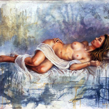 Pintura titulada "Desnudo" por Pablo Gutiérrez, Obra de arte original, Acrílico