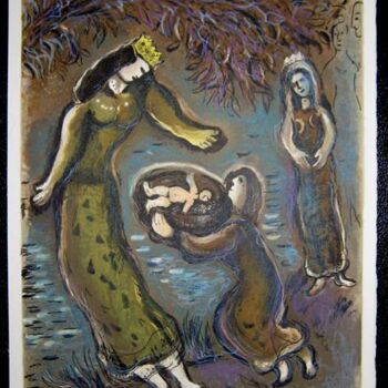 「Then the daughter o…」というタイトルの製版 Pablo Picassoによって, オリジナルのアートワーク, オイル