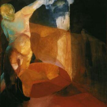 Pittura intitolato "Abrazando sombras" da Pablo Scioti, Opera d'arte originale