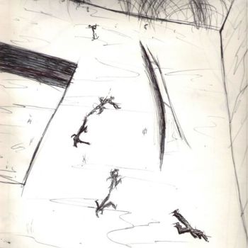Drawing titled "study for "metamorp…" by Pablo J García, Original Artwork