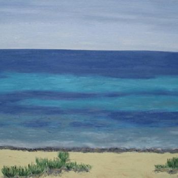 Pintura intitulada "Paisaje mar" por Pablo Setti-Oleos, Obras de arte originais