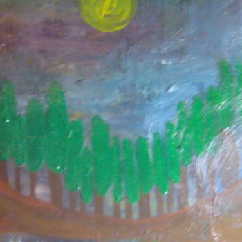 Painting titled "El bosque encantado." by Paco Alcala, Original Artwork, Acrylic