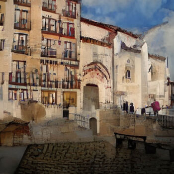 Digital Arts titled "Burgos - San Nicolás" by Paco Fuente, Original Artwork, Photo Montage