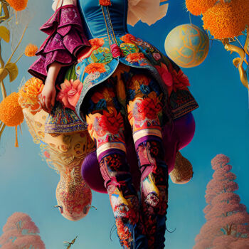 Цифровое искусство под названием "Mujer VIII" - Paco Fuente, Подлинное произведение искусства, Фотомонтаж
